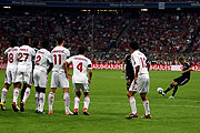 im 11-Meter schießen gewannen die Bayern das Auftaktspiel gegen AC Mailand (Photos vom Auftaktspiel: Alexander Hassenstein/Getty Images for Audi)